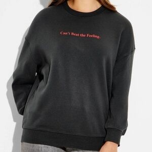 Women's Coke Can't Beat the Feeling Fleece Graphic Sweatshirt - Black XL TARGET
